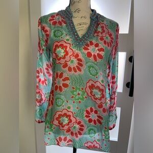Bella Tu colorful tunic size small EUC 🥰